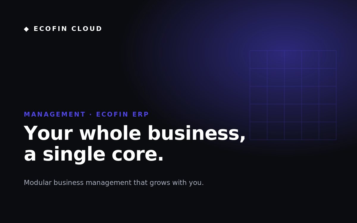 The Ecofin Cloud ERP: a safe bet for end-to-end business management